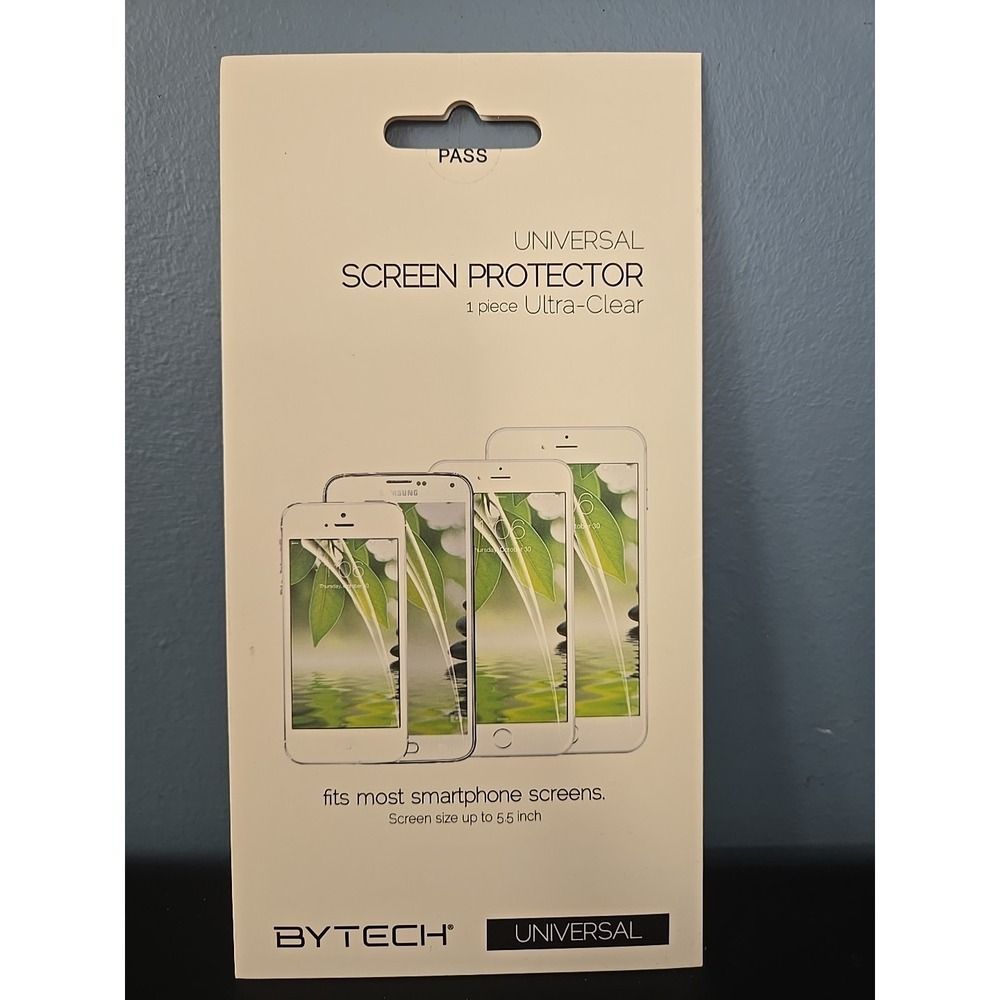 New UNIVERSAL SCREEN PROTECTOR BYTECH Screen Size Up To 5.5" (E12)